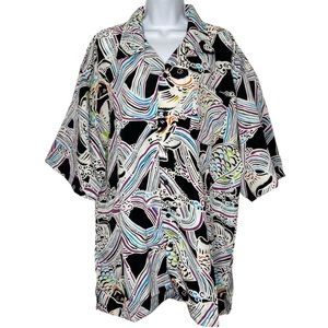 GB Design Lab Colorful Button Shirt NWT